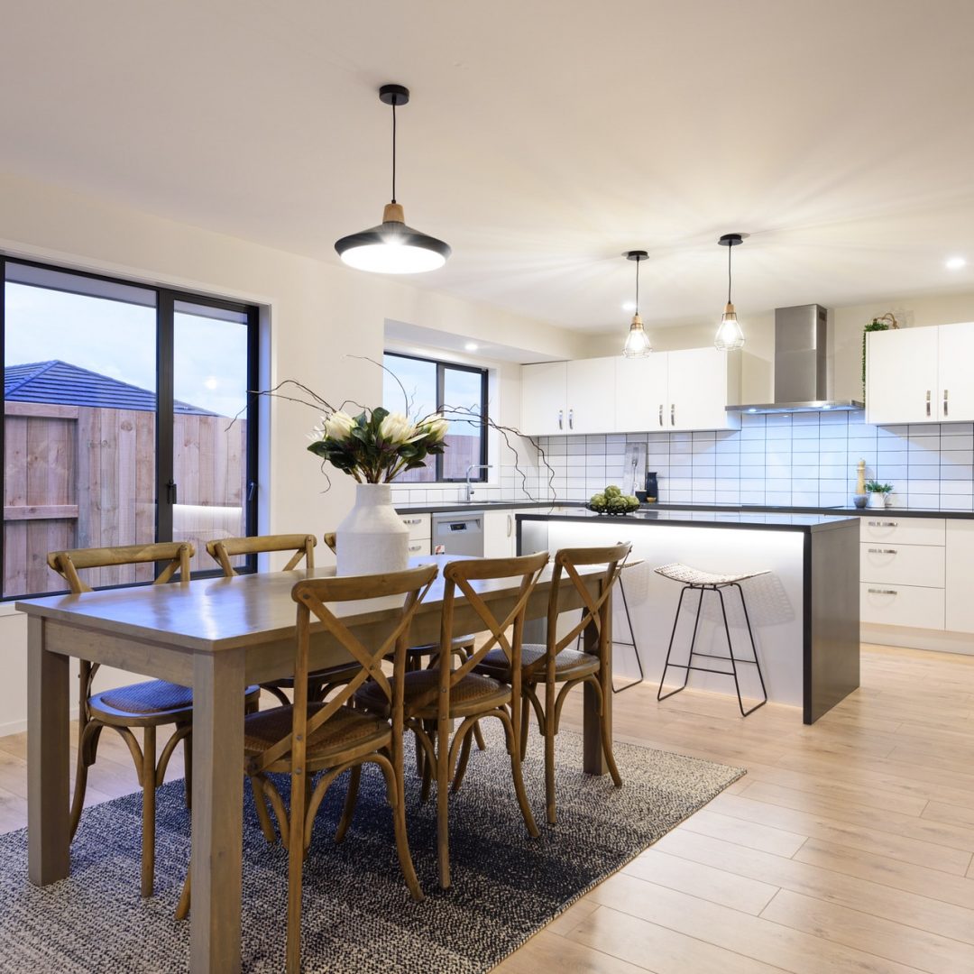 Brand new kitchen built by Deluxe Homes, Papamoa.