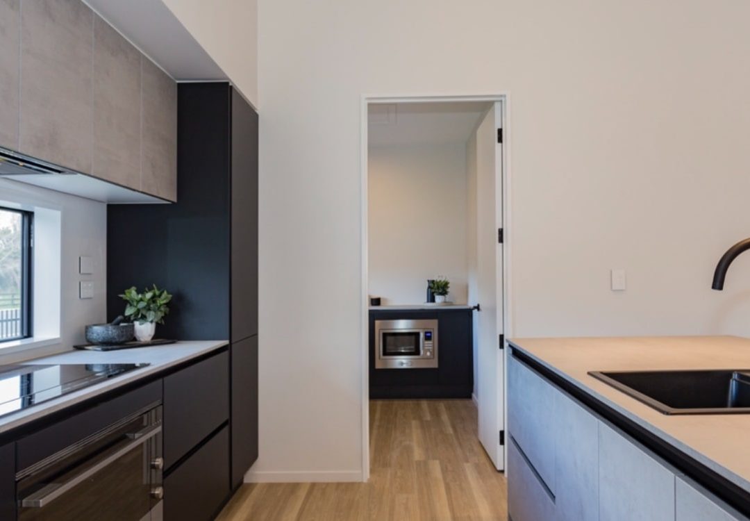 New modern kitchen build by Deluxe Homes.
