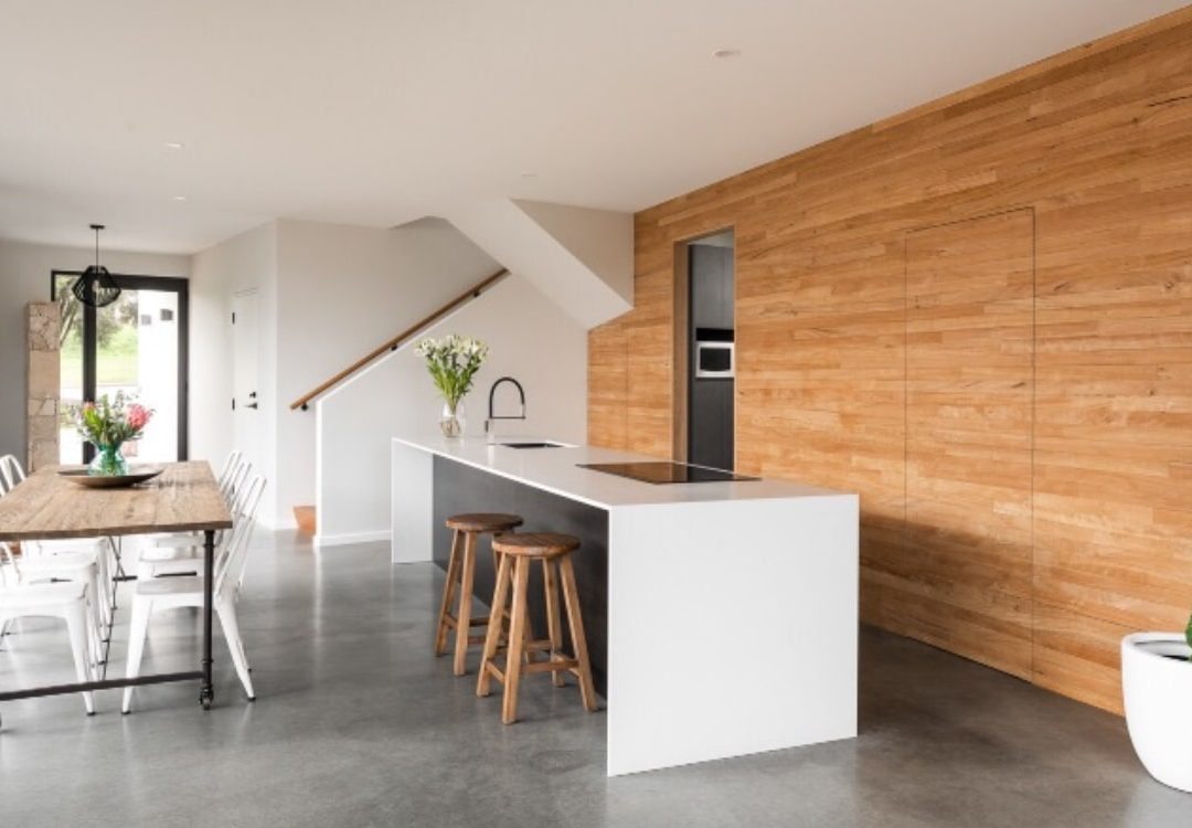 Modern open plan architectural design home, built by Deluxe Homes.